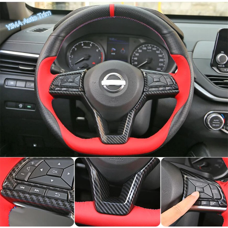 Авто Стайлинг рулевая лента для колес рамка обшивка подходит Nissan Altima / Teana 2019 2020 ABS