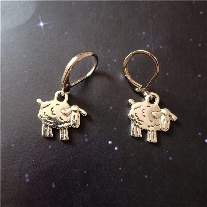 Серьги в виде овечьих левербэков серьги животных цветные овец знаки зодиака