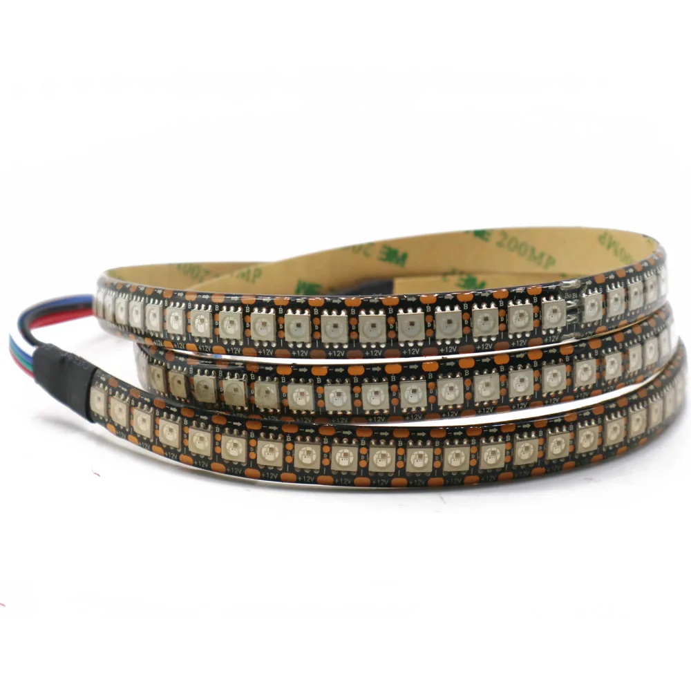 WS2815 DC12V WS2812B WS2813 светодиодная ленсветильник RGB индивидуально Адресуемая