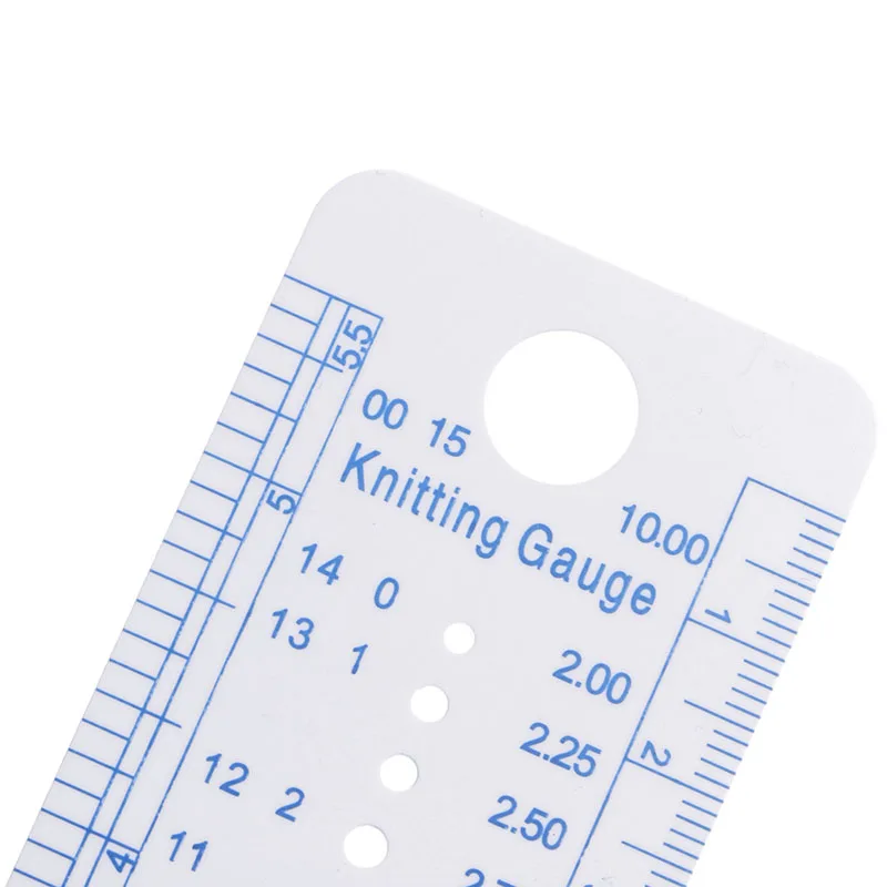 2021 New 1PC Kintting Gauge Ruler Measuring Tool Plastic Blue Line Soft Strong Durable | Инструменты