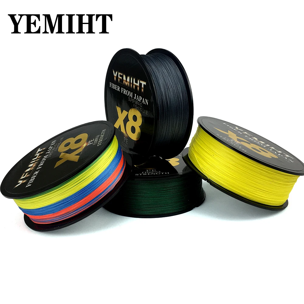 Рыболовная леска YEMIHT PE 8 плетеных нитей 500 м 300 мультифиламентная рыболовная 15 20 30
