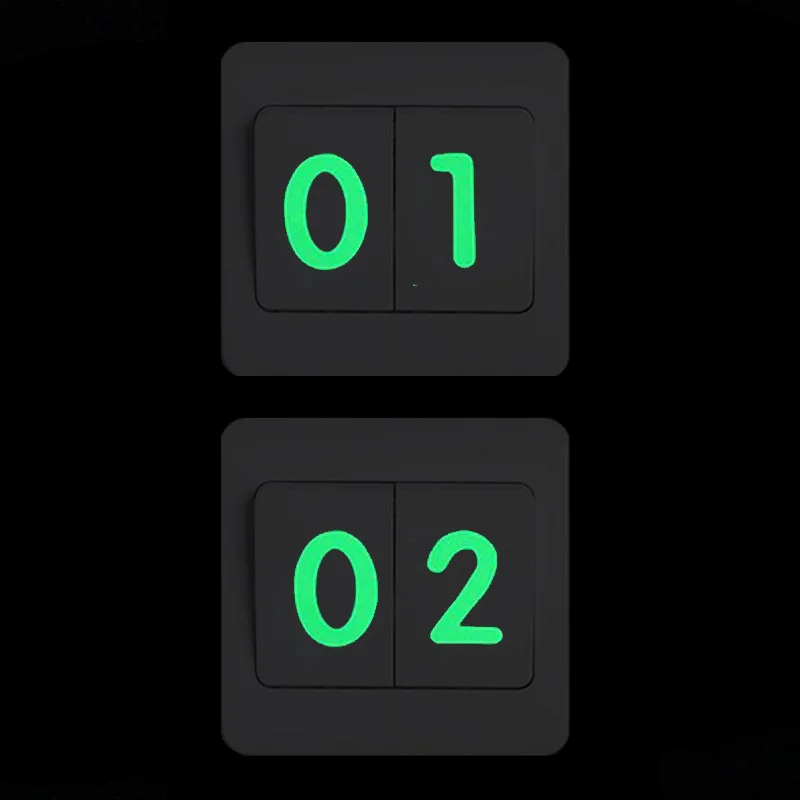 Наклейки Светящиеся в темноте с английскими буквами съемные наклейки на стену