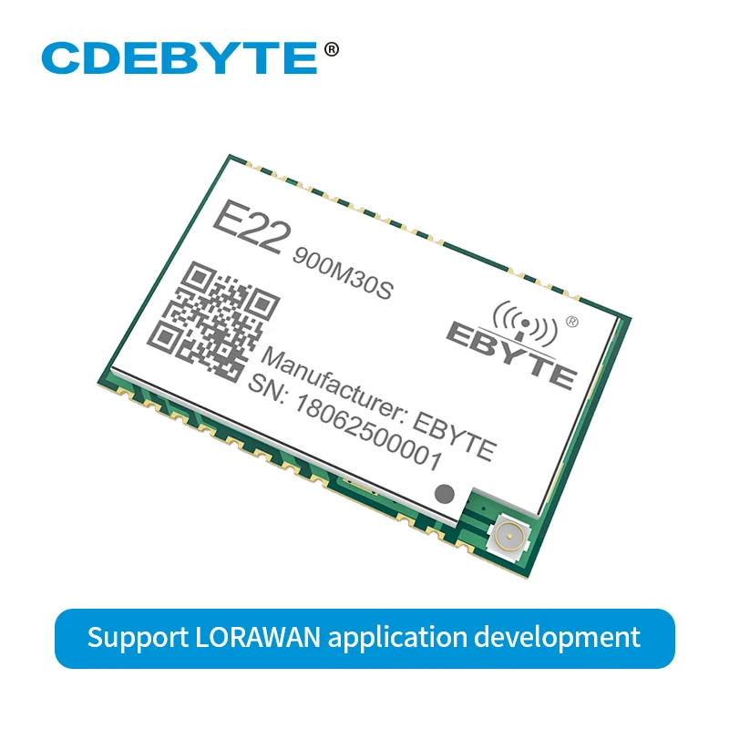 SX1262 LoRa модуль Ebyte E22-900M30S 915 МГц 30 дБм большой диапазон IoT трансивер SMD PA LNA IPEX Печать отверстие передатчик и приемник