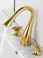 gold bathroom widespread basin faucets soild brass sink mixer hot cold lavatory crane vessel 2 handle 3 hole black oil brushed