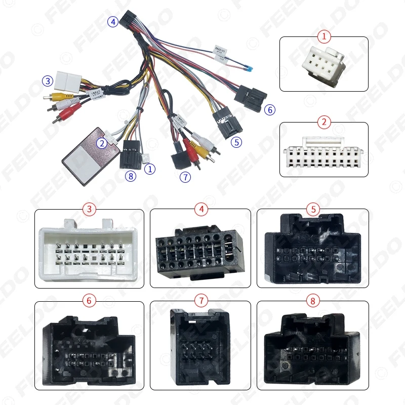 Автомобильный стерео аудио 16-контактный кабель питания для Android адаптер Chevrolet