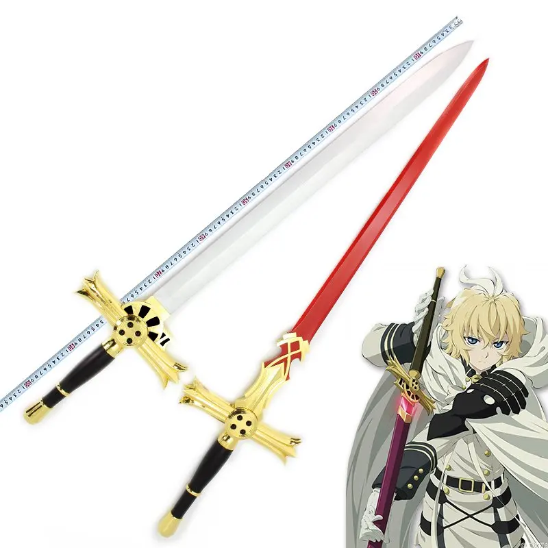 

Seraph of The End Mikaela Hyakuya деревянный меч Аниме Косплей оружие 5 вариантов Рождественский реквизит