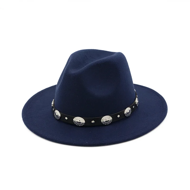 Трендовая шляпа-трилби из искусственной шерсти с широкими полями для мужчин и