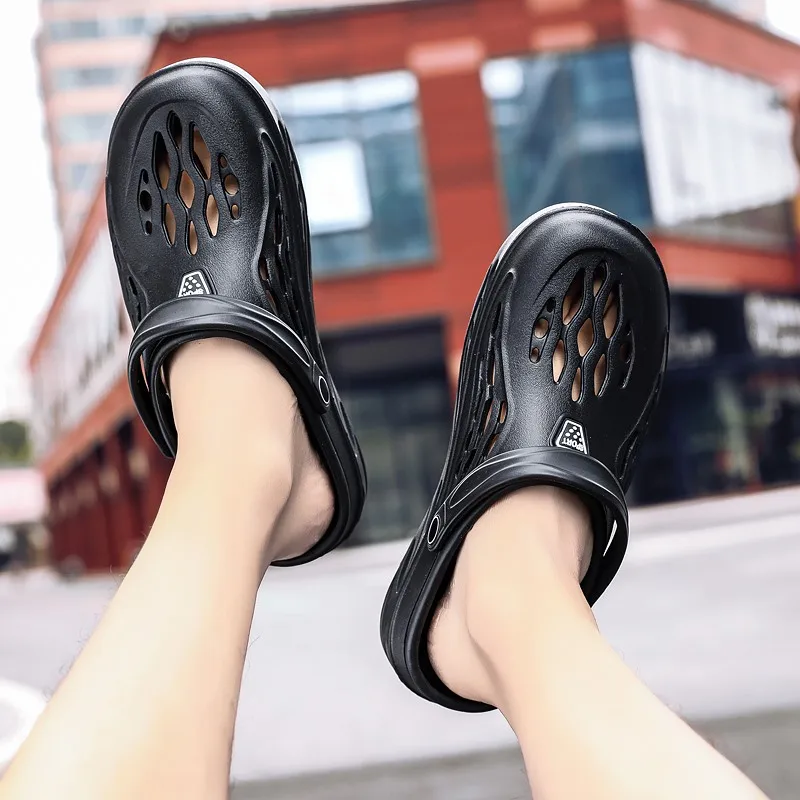 

Man Sandals Luxury Sandal Rubber Slippers Beach Men For Summer Male Shoe Men's Slip-Flops Shoes Brand Mules Sports Flip Flops