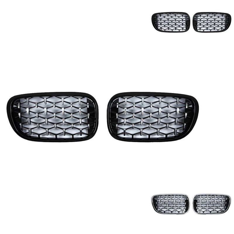 

Front Bumper Kidney Grille Air Vent Hole Frame Trim Cover For-BMW 7 Series G11 G12 2017-2019