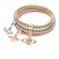 toucheart 3pcsset cubic zirconia planets braceletbangles charms for women bracelet for jewelry making cuff bracelets sbr190487