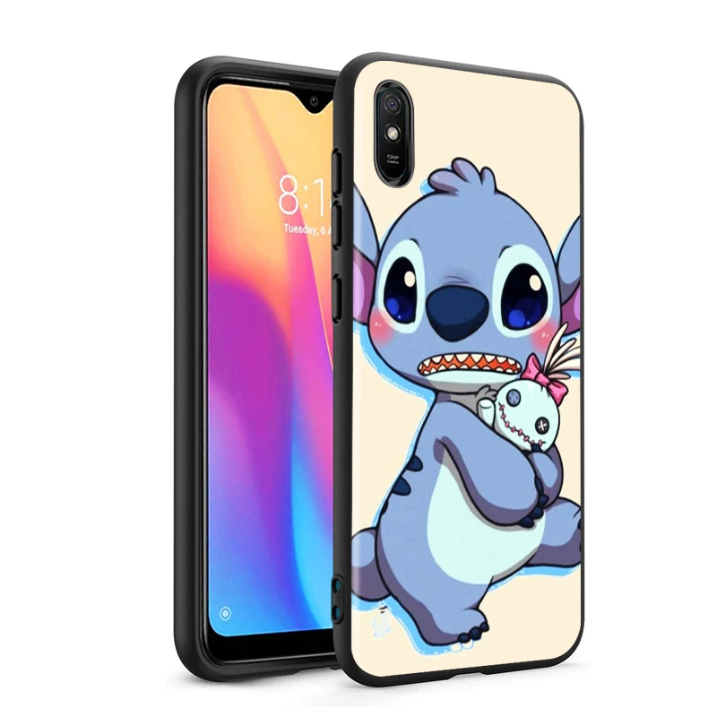 

Stitch cute cartoon for Xiaomi Redmi 10X Pro 9C 9A 9I 9T 9 GO K30S Ultra K20 8 7 S2 6 5 4X Pro Soft Black Phone Case
