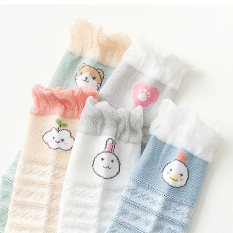 Чулки детские х/б с оборками выше колена | Мать и ребенок