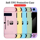 Чехол ярко-розового цвета для игровой консоли Nintendo Switch NS Joy Con, мягкий силиконовый защитный чехол, аксессуары