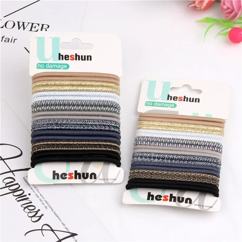 

1 Set Simple Colorful High Elastic Hair Rope Women Girls Hair Rubber Bands Accessories Tie Hair Ring Headdress Ponytail Holder