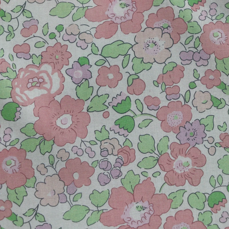 

Betsy Betsy Japan Limited 80S Like Liberty Fabric Digital Printing For Sewing Cloth Dresses Skirt Kids Designer Material Purse