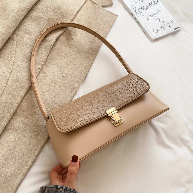

Fashion Alligator Women Handbags Designer Shoulder Bags Luxury Pu Leather Messenger Bag Vintage Small Purses 2020 female sac