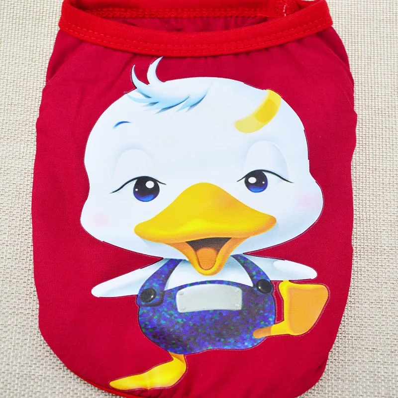 Новые Pet Одежда с принтом в виде собак Щенок жилет Весенняя футболка Рубашка