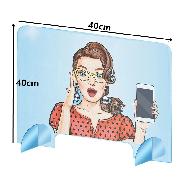 

400X400X4MM Acrylic-Board Anti-Spray Transparent Isolation Board Suitable for Office and Store Environments
