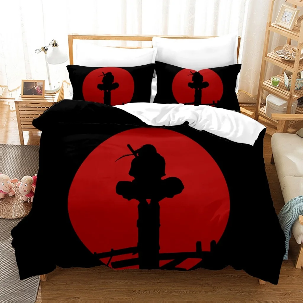 Японское постельное белье Наруто с аниме набор 3D мультяшный Детский комплект