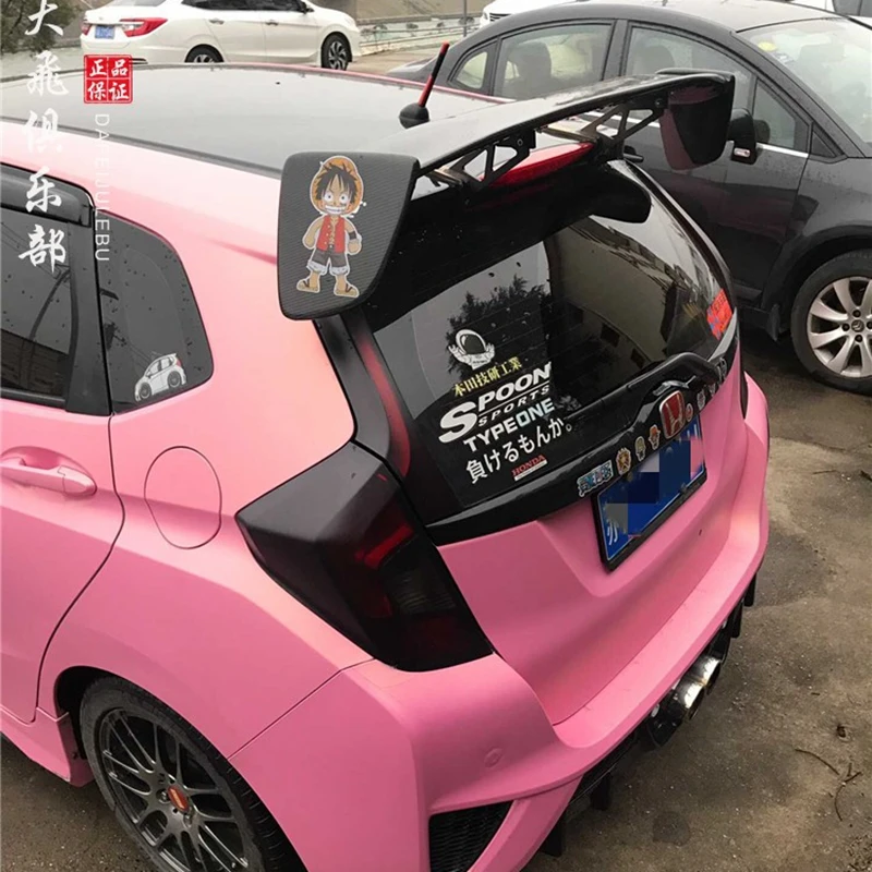Для Honda FIT gk5 2013-2018 высококачественный задний спойлер из углеродного волокна для