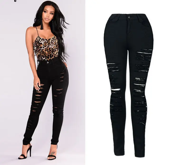 Женские узкие джинсы-карандаш с высокой посадкой | Женская одежда