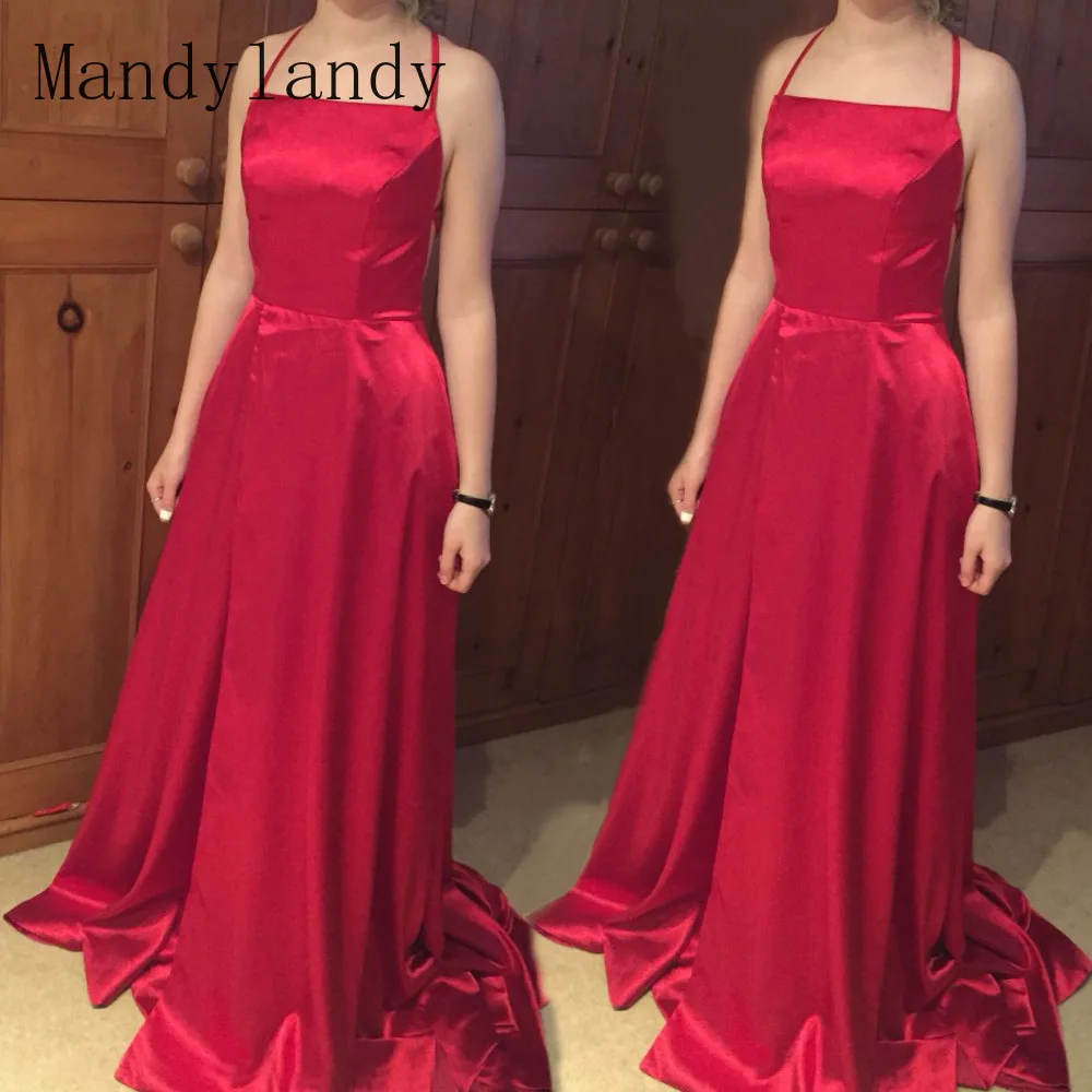 

Mandylandy Dress Autumn Sexy Backless Spaghetti Strap O-Neck Hollow Out Dress Women's Casual Slim Fit High Waist Slit Dress