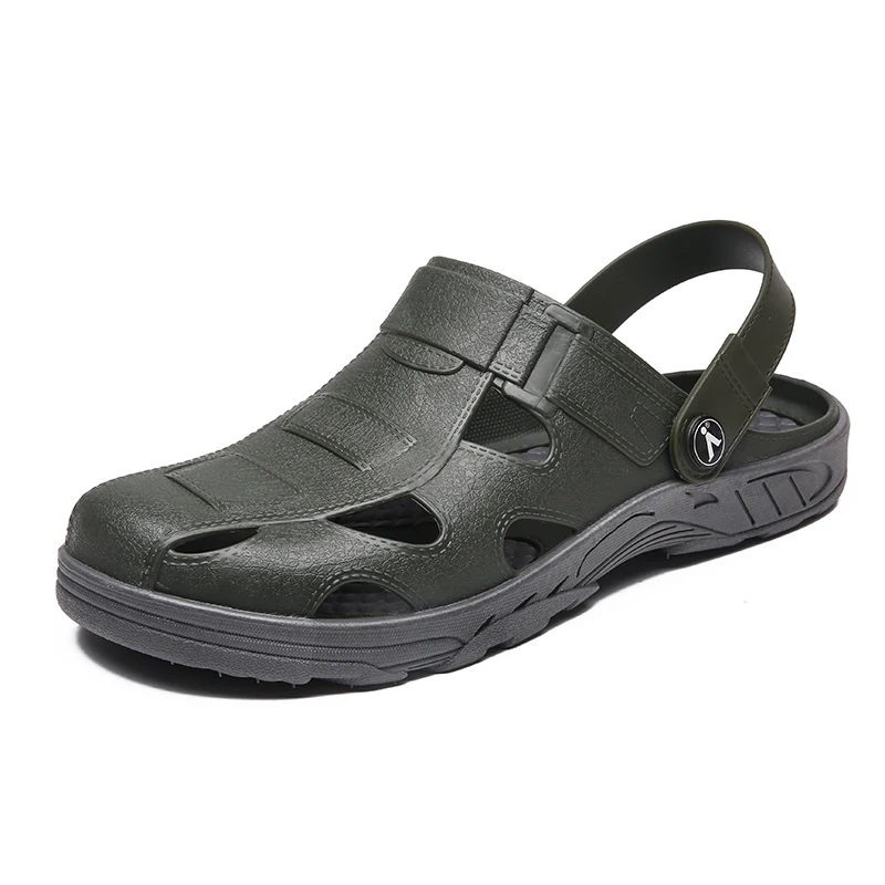 Мужские сандалии с перфорацией клоги туфли-сандалии мужские тапочки лето 2020 |