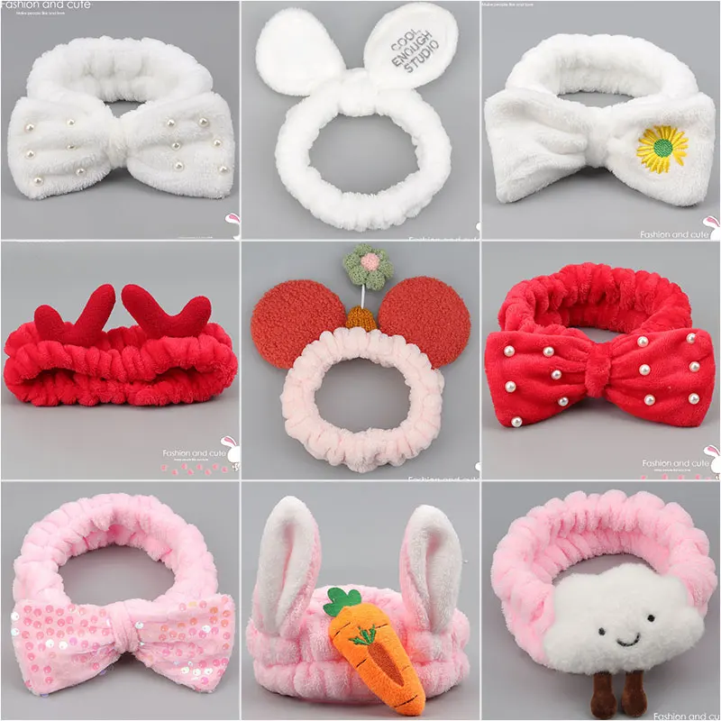 

66 Styles 2021 New Hair Bands Female Face Wash Headband Makeup Mask Elastic Band Headwear Girl Cute Hair Accessories Baby Gift