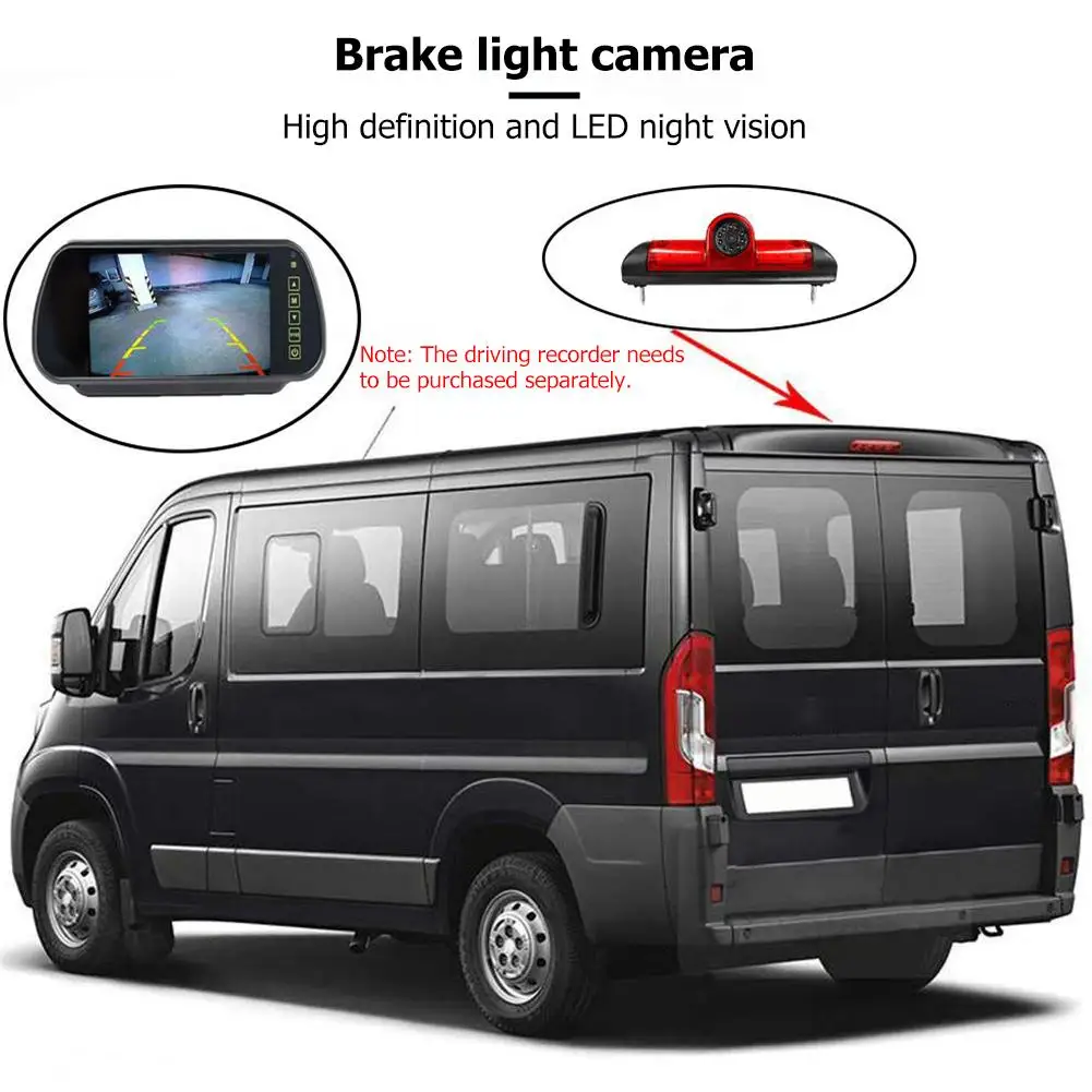 

Car 3rd Brake Light Rear View Camera Waterproof Night Vision Reverse Camera For Fiat Ducato/Peugeot Boxer/Citroen Jumper