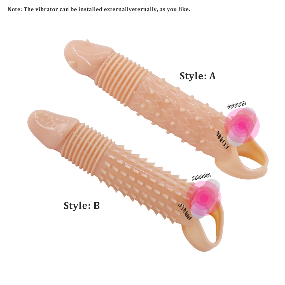 

Penis Extender Enlarger Penis Vibrator Ring Sex Toys For Men Erection Silicone Clitoris Stimulate Cock Vibrating Ring