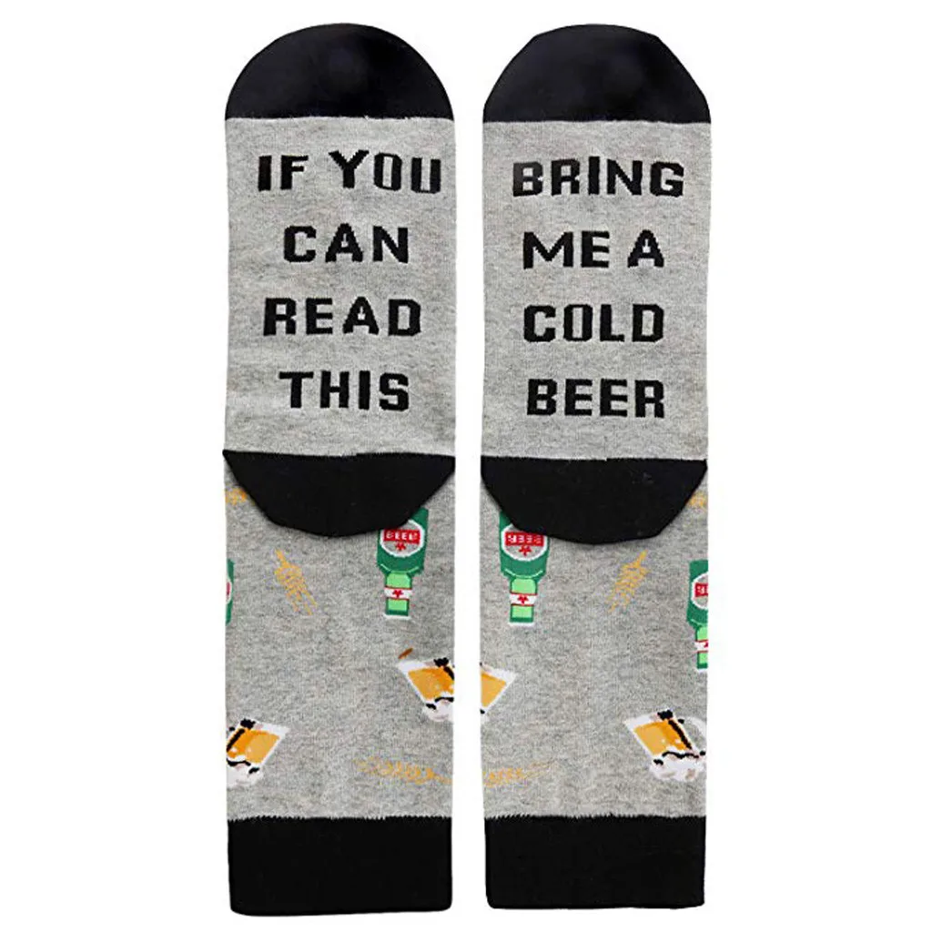 SAGACE для мужчин и женщин новинка забавные носки можно прочесть унисекс эластичные