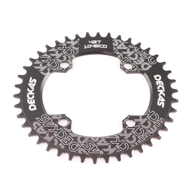 DECKAS Овальный 104BCD 40/42/44/46/48/50/52T горный велосипед Звездочка MTB велосипед, способный преодолевать Броды для shimano 8-12 Скоростей диаметра окружности болтов(алюминиевая звездочка