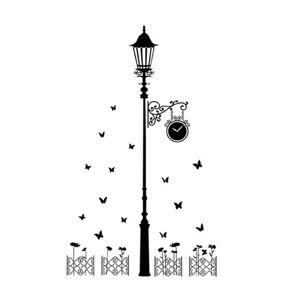 Уличная лампа бабочка настенные наклейки гостиная спальня диван фон украшение