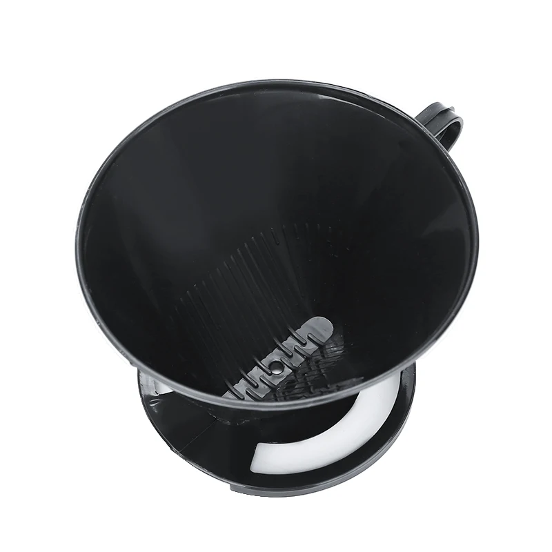 

New Black Cone Coffee Filter Plastic Coffee Cup Dripper Mesh Strainer Coffee Filter With Spoon For Brewed Coffee