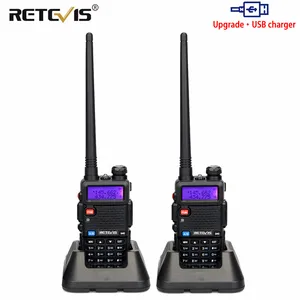 Рация Retevis RT5R, 2 шт., 5 Вт, 128 каналов, USB, VHF, UHF, для любительской радиосвязи, двусторонняя радиосвязь, для охоты, страйкбола, Baofeng UV-5R UV5R