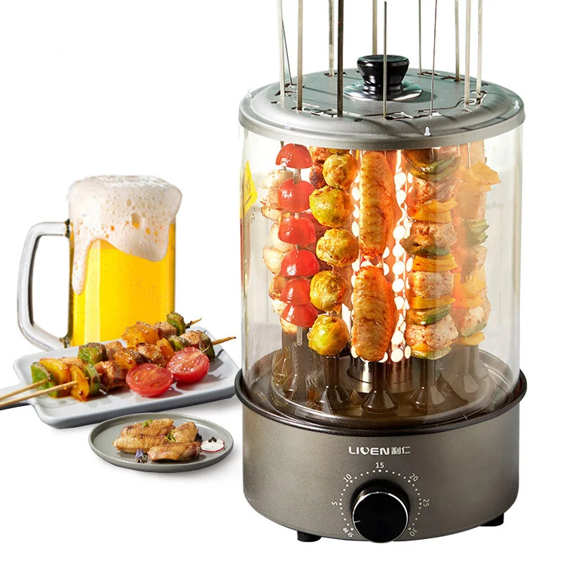 Automatic Barbecue Machine Electric Grill Small Household Smoke Free Family Flip Grill Electric Skewer