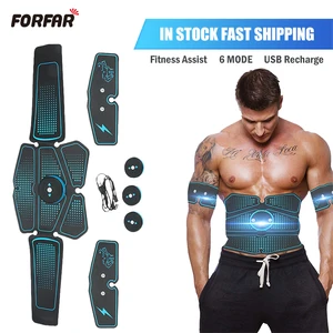Электрический стимулятор мышц живота, ног, ягодиц, домашний фитнес-массажер, приспособление для тренировки мускул, EMS