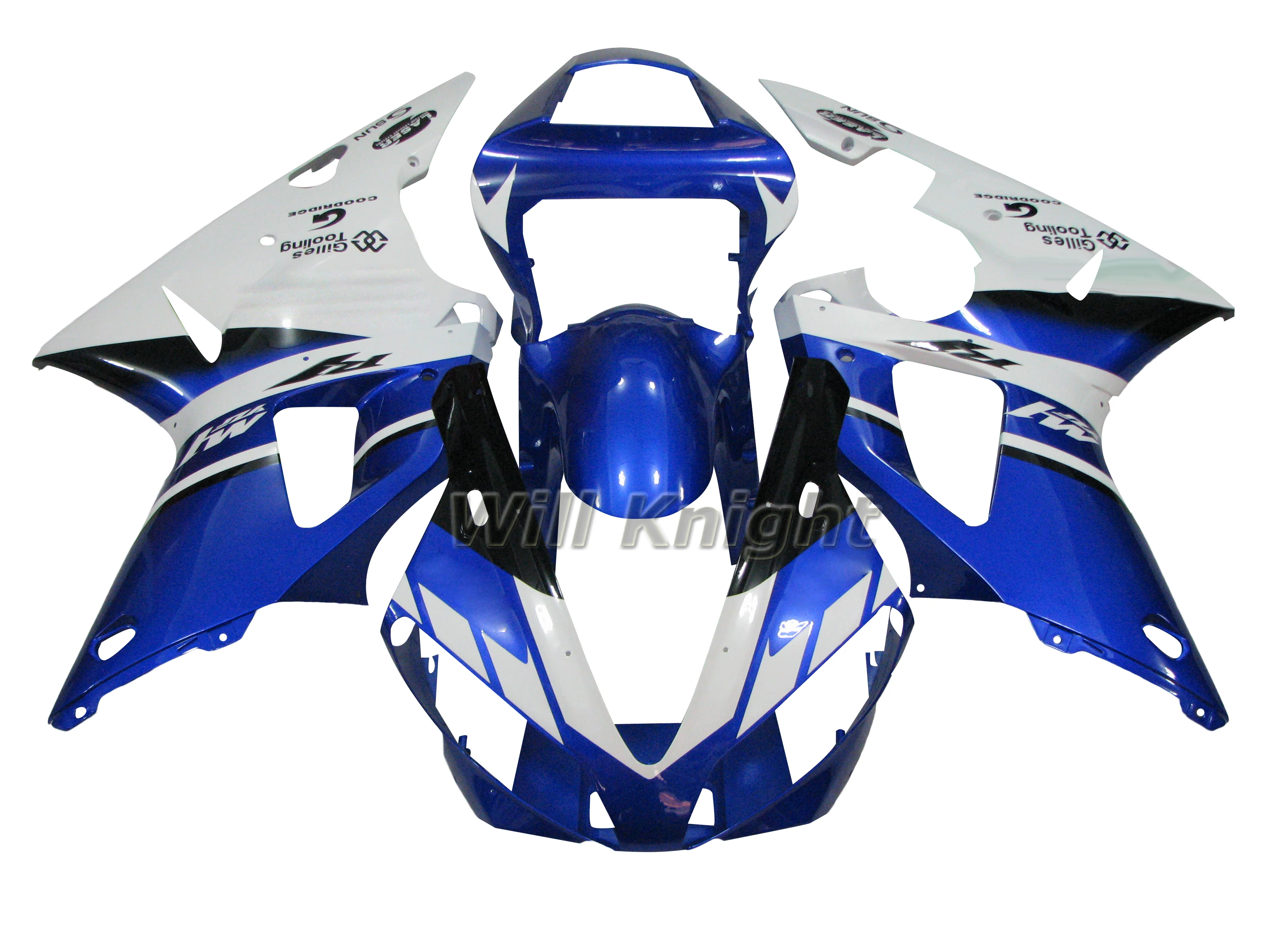 

ABS Injection Bodywork Mold Fairing Kits for Yahama YZF1000 YZF R1 2000 2001 Blue White
