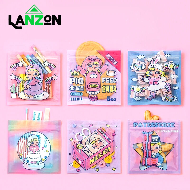 8 шт./лот многоразовые герметичные пакеты для свежей пищи закусок орехов конфет