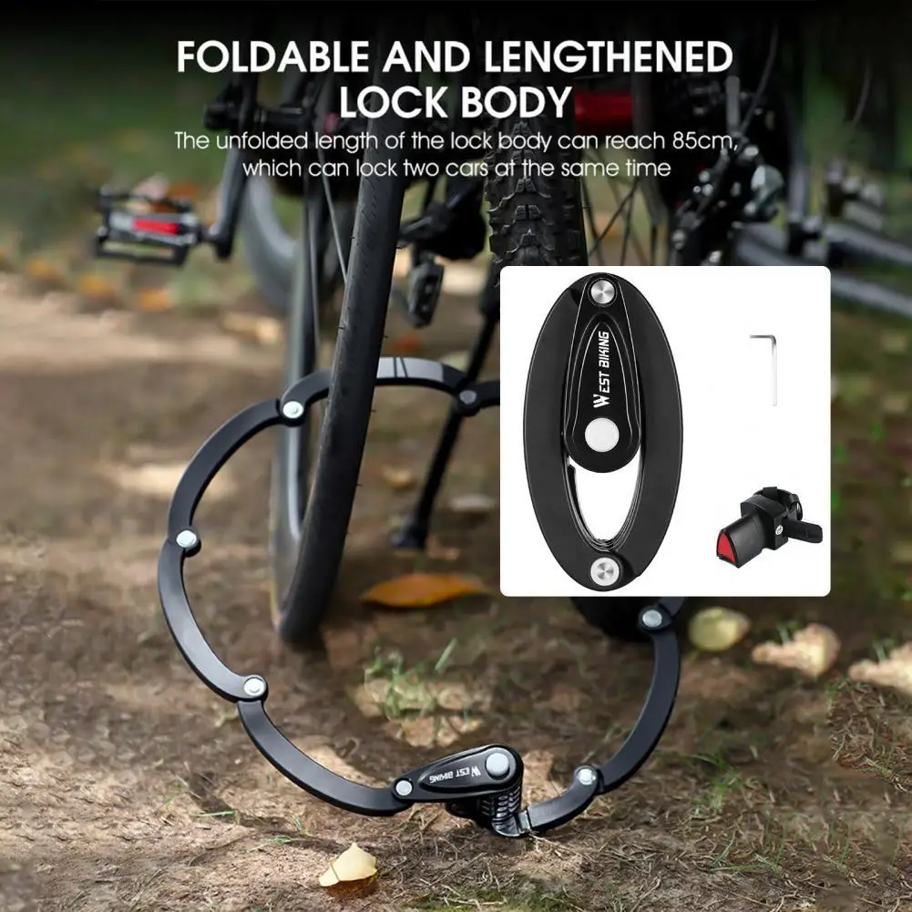 

Cycling Lock Portable MTB Lock Mini Waterproof High Quality Foldable Bike Anti Theft MTB Road Lock