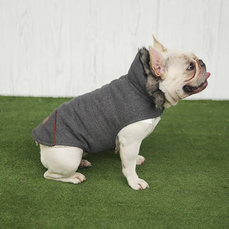 

Pet Dog Clothes Winter Plus Velvet Thick Warm High Collar Dog Cat Sweater Coats Pullover Chihuahua Pug Puppy Jacket Clothing