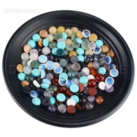 round cabochon stone wholesale 4 6 8 10 12 14 16 18mm flat back natural gemstone half round dome cab for making earringno hole