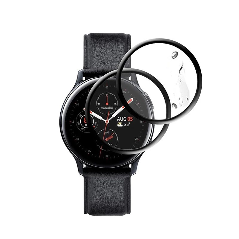 

Screen Protector For Samsung galaxy Watch Active 2 44mm 40mm HD 3D Transparent Soft Film Glass smart watch waterproof Protectors