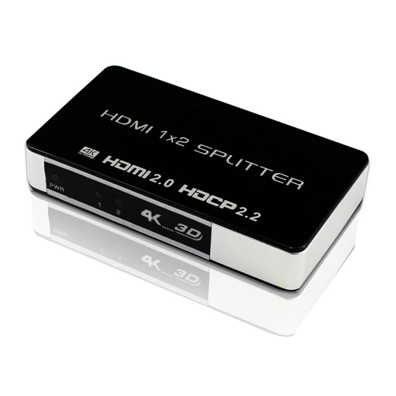 

4K 3D HDMI 2.0 Splitter Full HD 1080p Video Converter 1X2 Dual Display for PS3 PS4 PS5 Xbox DVD TV Box To 2 TV Display Monitor