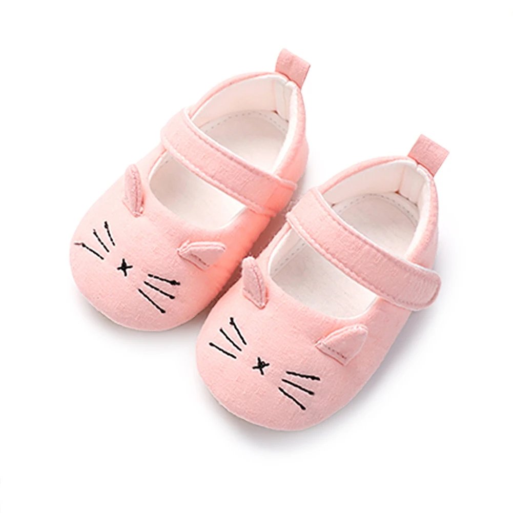 

Baywell/Обувь для маленьких девочек с нескользящей мягкой подошвой; Обувь с милым котенком; Свадебная обувь принцессы для новорожденных; Первы...