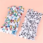 Глазные яблоки для девочек, черно-белые наклейки сделай сам с рисунком животных, игрушки ручной работы для детей, материалы для животных, ремесла для детей