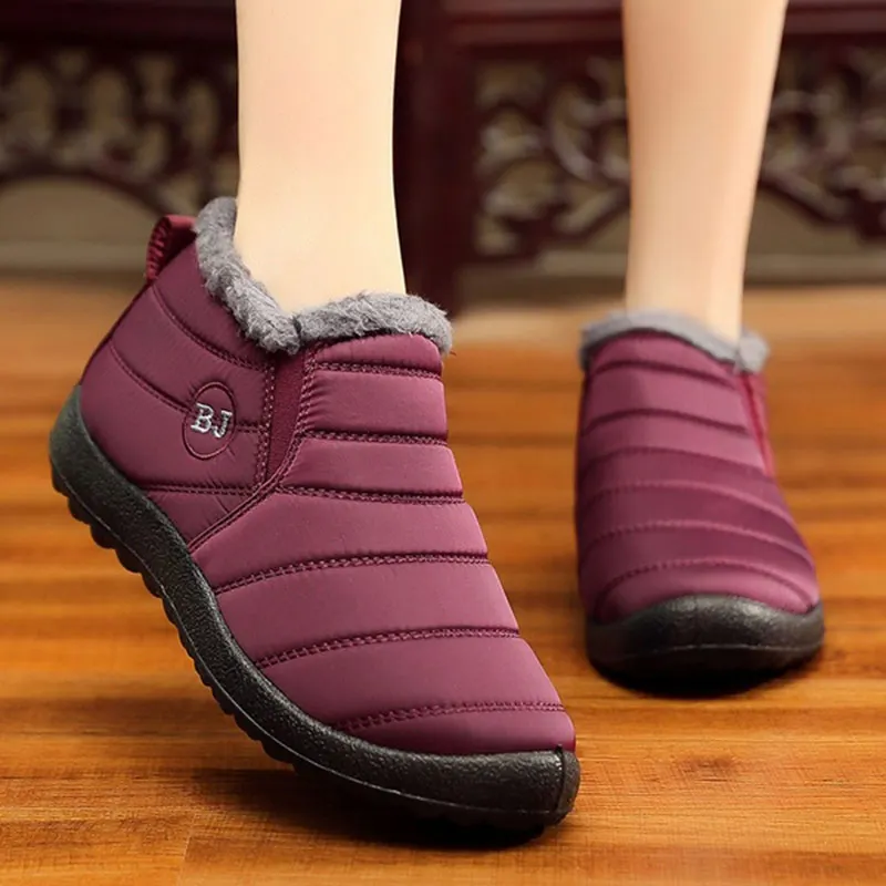 Женские зимние ботинки 2021 противоскользящее дно Женская водонепроницаемая