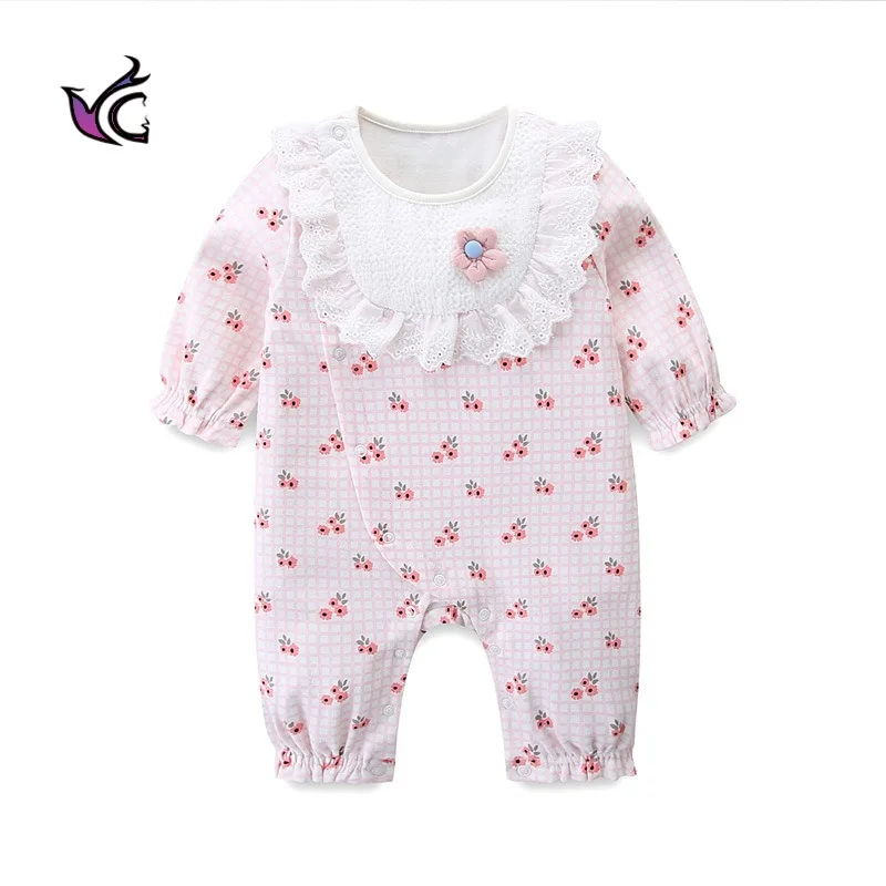 

Брендовая детская одежда Yg, весна 2021, костюм для новорожденных с длинным рукавом и принтом, корейский Цельный Детский комплект