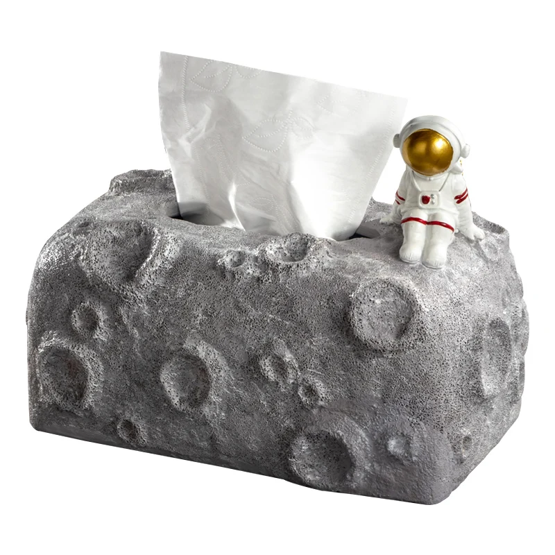 

Astronaut Tissue Box Decoration Nordic Creative Living Room Coffee Table Paper Extraction Box Desk Spaceman Decorations