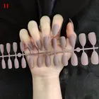 24 шт., накладные ногти, матовые накладные ногти в форме гроба для наращивания, маникюрного искусства, оптовая продажа, накладные ногти в форме балерины